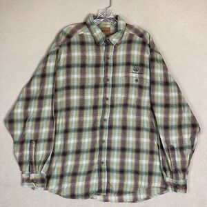 Yamaha Shirt Mens XXL Multicolor Plaid Flyshaker Casual Long Sleeve Adult‎